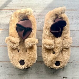 L.L. Bean puppy slippers toddler unisex size 11/12 easy on/off VGUC